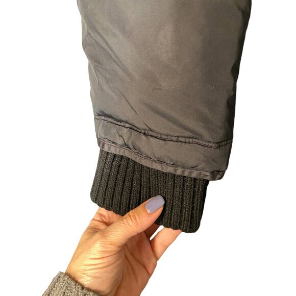 Tommy Hilfiger Black Long Down Blend Quilted Faux Fur Hooded Coat Women Sz S - Picture 7 of 14